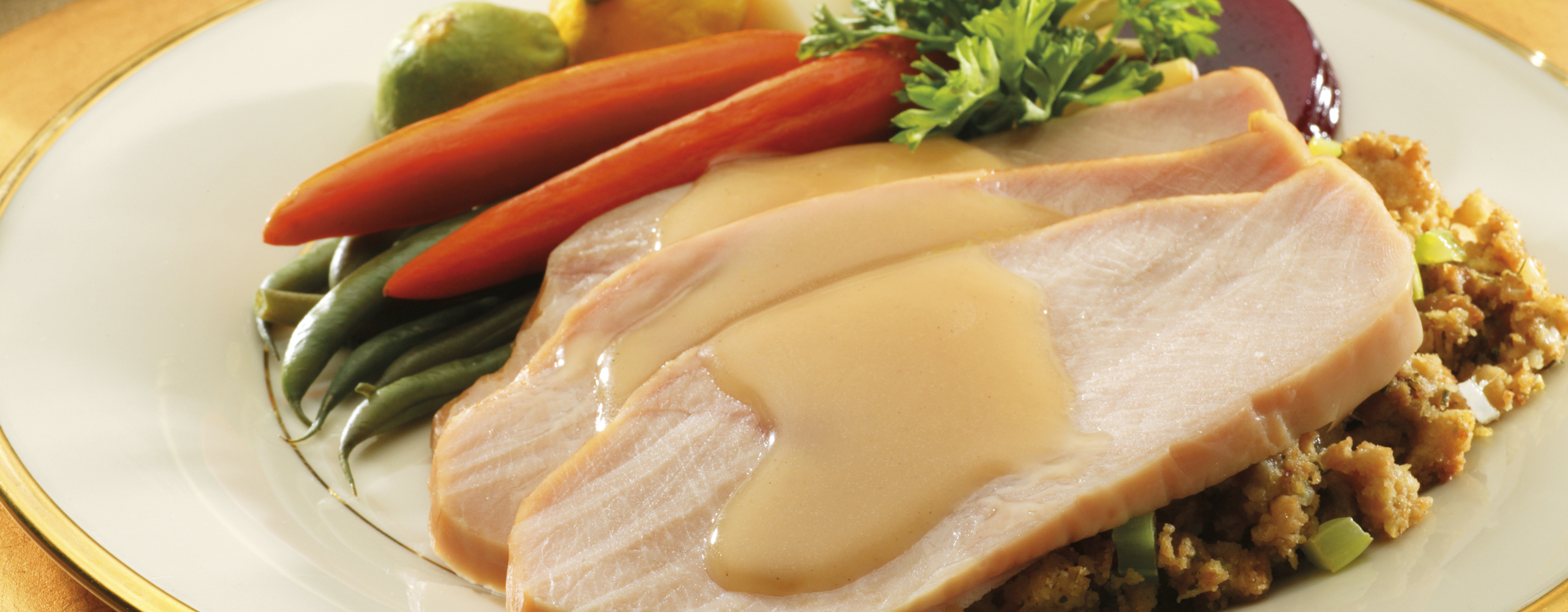 Fesa di tacchino con crema alla panna