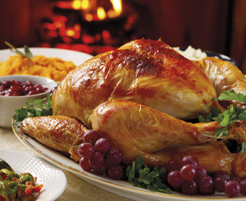 Cappone natalizio all'uva