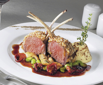 costolette di agnello in crosta di grissini