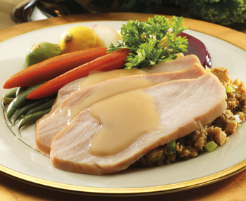 Fesa di tacchino con crema alla panna